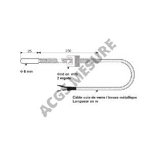 Embout Rond dia 6  + Baïonnette